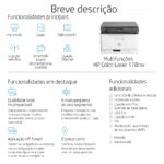 Impressora Multifunções HP Color Laser 178nw Wireless - Image 4