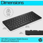 Teclado HP 350 Compact Multi-Device Bluetooth PT Preto - Image 5