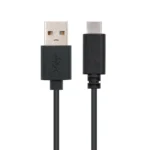 Cabo USB 2.0 3A Nanocable Tipo USB-C/M-A/M 2 M Preto - Image 2