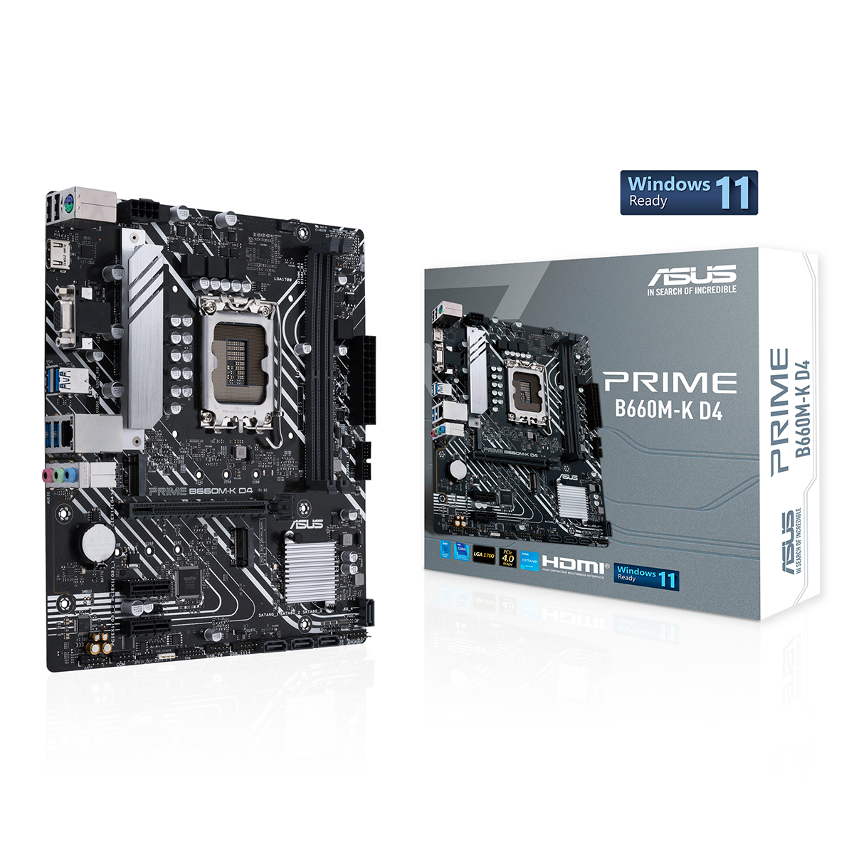 90MB1950-M0EAY0 Motherboard Asus Prime B660M-K D4 Micro-ATX - Image 1