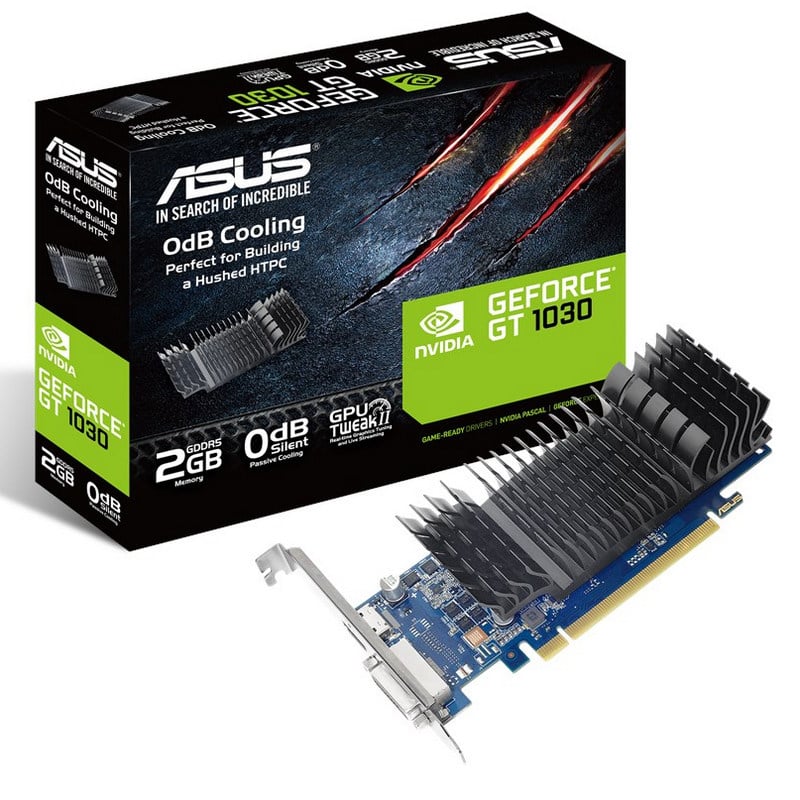 90YV0AT0-M0NA00_3 Placa Gráfica Asus GeForce GT 1030 Silent 2GB GD5 - Image 1