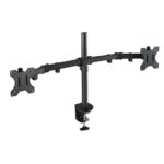 Suporte de Mesa Tooq Duplo Tilt e Giratório e Altura Ajustável 13" - 32" 8Kg Preto