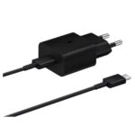 Carregador Samsung Fast Charger USB-C c/ cabo 15W Preto