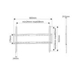 Suporte Ewent EW1503 Easy Fix TV Wall Mounting Bracket XL 37 - 70" - Image 4