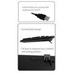 Teclado Ewent EW3195 Multimédia USB PT Preto - Image 3