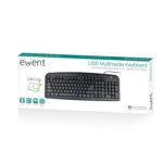 Teclado Ewent EW3195 Multimédia USB PT Preto - Image 4