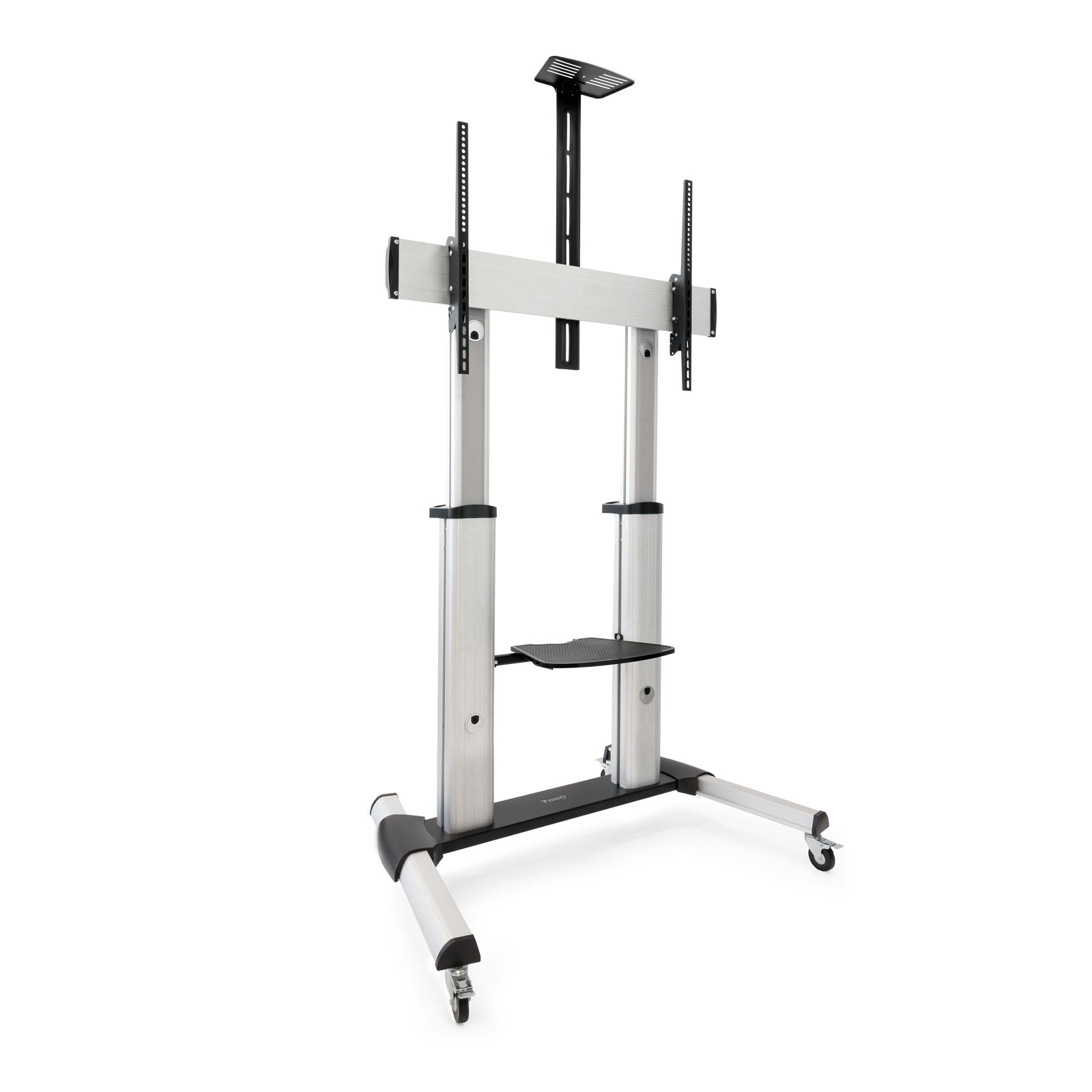 FS20300M-B Suporte Móvel Tooq PARTENON 60" a 100" Máx. 100Kg Prateado - Image 1
