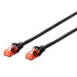 Cabo de Rede Ewent IM1002 Patch Cable CAT 6 UTP 0.5m Preto