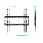 Suporte de Parede Tooq 32" a 70" Max. 45Kg Preto - Image 2