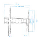 Suporte de Parede Tooq Tilt 60" a 100" Max. 75Kg - Image 7