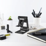 Suporte de Mesa Tooq Ajustável p/ Smartphone/Tablet Max. 10" Preto - Image 4
