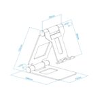 Suporte de Mesa Tooq Ajustável p/ Smartphone/Tablet Max. 10" Rosa - Image 6