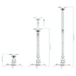 Suporte de Tecto Tooq para Projectores Tilt e Giratório Max.20kg Branco - Image 2