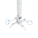 Suporte de Tecto Tooq para Projectores Tilt e Giratório Max.20kg Branco - Image 3