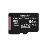 Cartão de Memória MicroSD Kingston 64Gb Class10 (U1) FullHD Canvas Select Plus 100MB/s