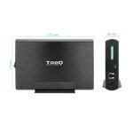 Caixa HDD Tooq 3.5" SATA LED Preto - Image 4