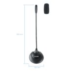 Microfone Tooq multimédia flexível - Conexão jack 3,5mm 2M Preto - Image 4