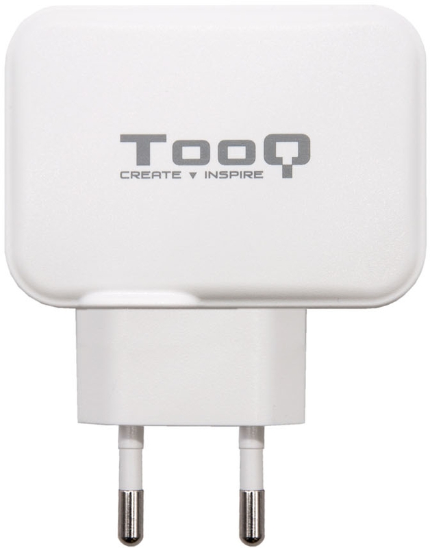 TQWC-2SC02WT Carregador Tooq Duplo USB-C + USB-A 27W Branco - Image 1