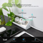 Carregador GaN Tooq USB-C/PD 30W + USB-A/QC 30W - Image 5