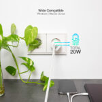 Carregador Tooq USB-C/PD 20W + USB-A/QC 20W - Image 5