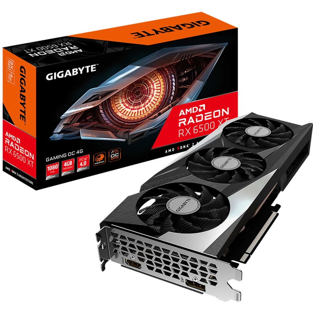 Gvr65xtgo-00-10 Placa Gráfica Gigabyte Radeon RX 6500 XT Gaming OC 4G GDDR6 - Image 1