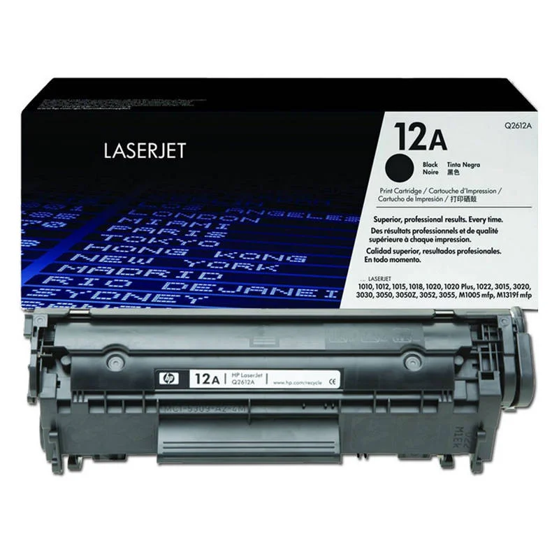hp-q2612a-ne-gro-1010-1015-1020-3015-3030-3050 Tinteiro HP Q2612A Preto - Image 1