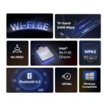 Placa de Rede Mercusys AXE5400 Tri-Band WiFi 6E Bluetooth 5.2 PCIe - Image 4