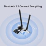 Placa de Rede Mercusys AXE5400 Tri-Band WiFi 6E Bluetooth 5.2 PCIe - Image 2