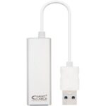 Conversor Nanocable USB 3.0 a Ethernet Gigabit 10/100/1000 Mbps 15 CM