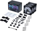 Ventoinha 120mm Phanteks D30 PWM D-RGB Preto (Pack 3) - Image 4