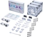 Ventoinha 120mm Phanteks D30 PWM D-RGB Branco (Pack 3) - Image 4