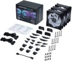 Ventoinha 120mm Phanteks D30 PWM reverse Airflow D-RGB Preto (Pack 3) - Image 4