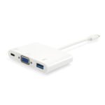 Cabo EQUIP Adaptador Type-C p/ VGA + USB M/F