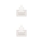 Cabo de Rede Nanocable RJ45 UTP CAT.5E AWG24 2 M Branco - Image 2