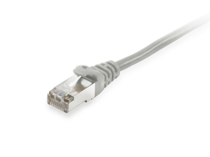 605507 Cabo de Rede EQUIP RJ45 Cat.6 S/FTP 0,5m Cinza - Image 1