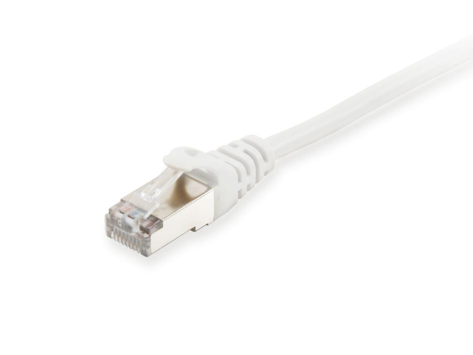 606004 Cabo de Rede EQUIP RJ45 Cat.6A S/FTP 2,0m Branco - Image 1