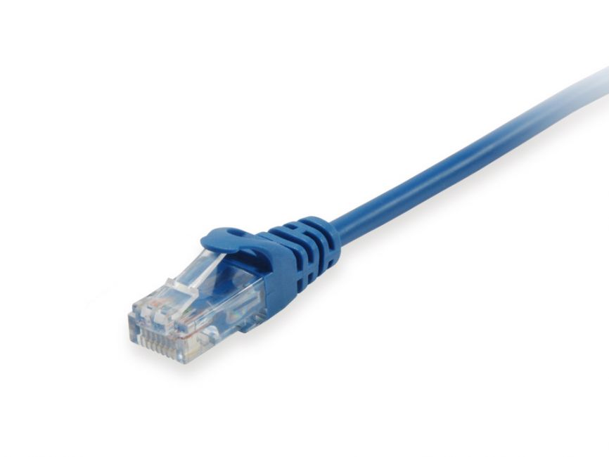 625433 Cabo de Rede EQUIP RJ45 Cat.6 U/UTP 0,25m Azul - Image 1