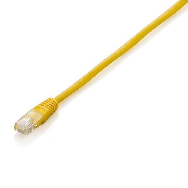 625460 Cabo de Rede RJ45 Equip Cat.6 UTP Amarelo 1m - Image 1