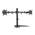 Suporte Mesa Stand Articulado p/ 2 Ecrãs 17'-32' Equip Preto