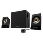 Colunas Logitech Z533 Stereo 2.1 120W Peak / 60W RMS Preto
