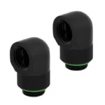 Adaptador Rotativo 90° Corsair Hydro X Series Preto (Pack 2)