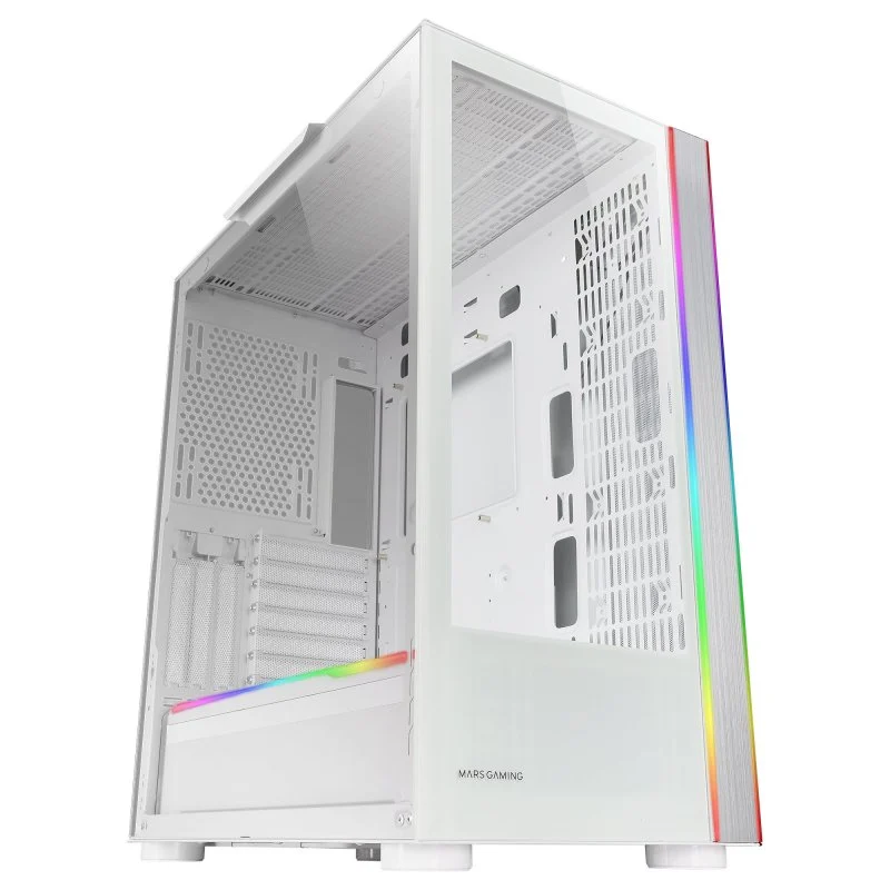 MCULTRAW Caixa E-ATX Mars Gaming MC-ULTRA XXL ARGB Vidro Temperado Branca - Image 1
