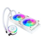 Water Cooler CPU Cooler Master MasterLiquid PL240 Flux ARGB Liquid White Edition - Image 3