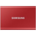 Disco SSD Externo Samsung T7 500GB USB-C Vermelho