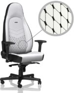 Cadeira noblechairs ICON PU Leather Branco / Preto