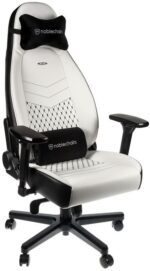 Cadeira noblechairs ICON PU Leather Branco / Preto - Image 2