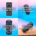 Coluna Portátil Sony XE300 Bluetooth Preta - Image 6