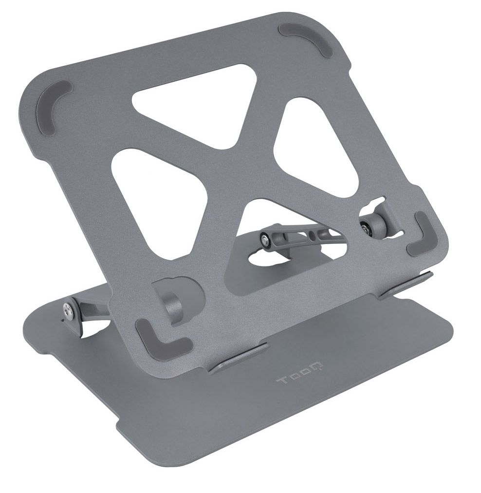 TQLRS0012-AL-G Suporte Elevatório Tooq para Portáteis Ergonómico Ajustável Alumínio - Image 1
