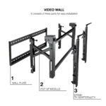 Suporte de ecrã Tooq Videowall 54"-70" Preto - Image 2
