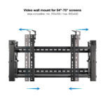Suporte de ecrã Tooq Videowall 54"-70" Preto - Image 3